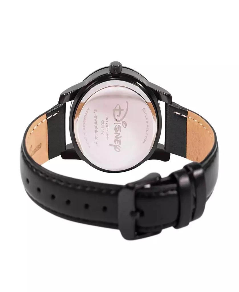 ewatchfactory Women's Disney Cruella Alloy Black Leather Strap Watch 38mm 2