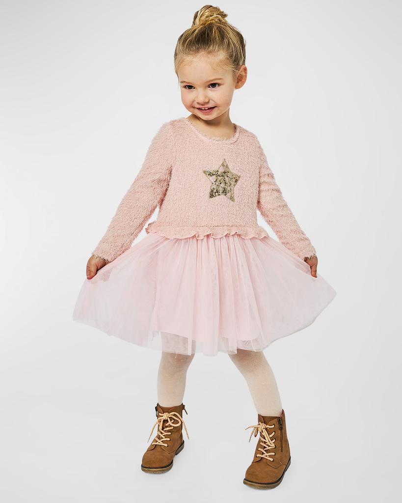 Hannah Banana Girl's Tutu Star Printed Dress, Size 2T-4