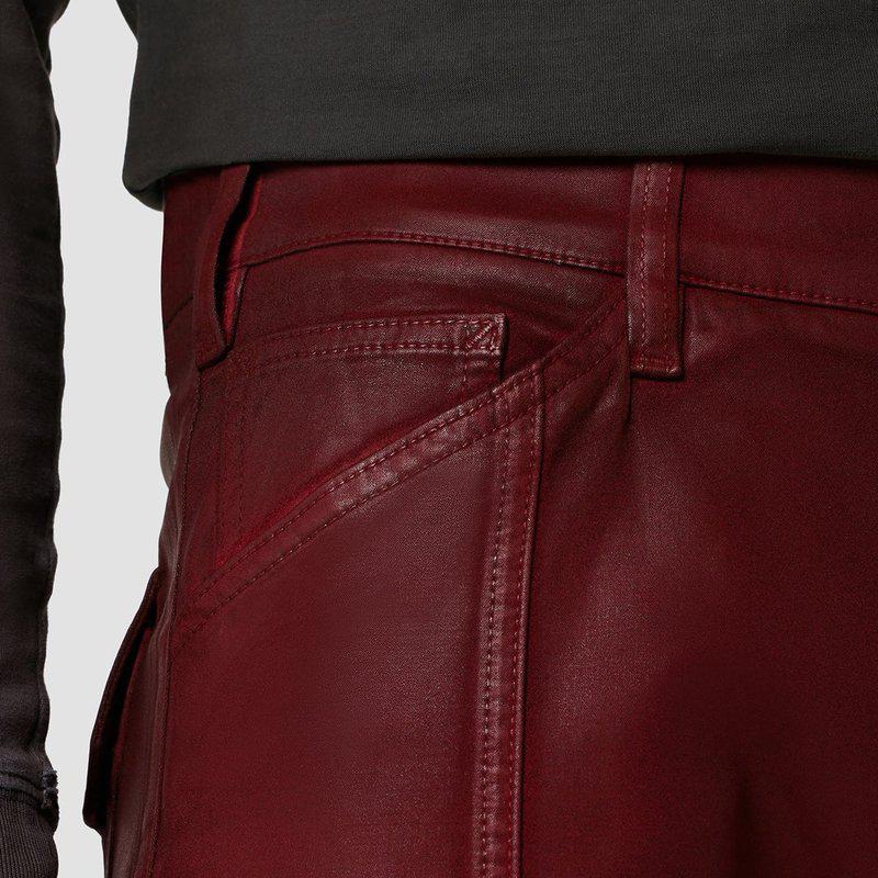 Hudson Jeans Walker Cargo Kick Flare Jeans Crimson Wax