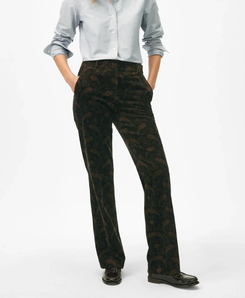 Brooks Brothers Trousers in Paisley Corduroy 1