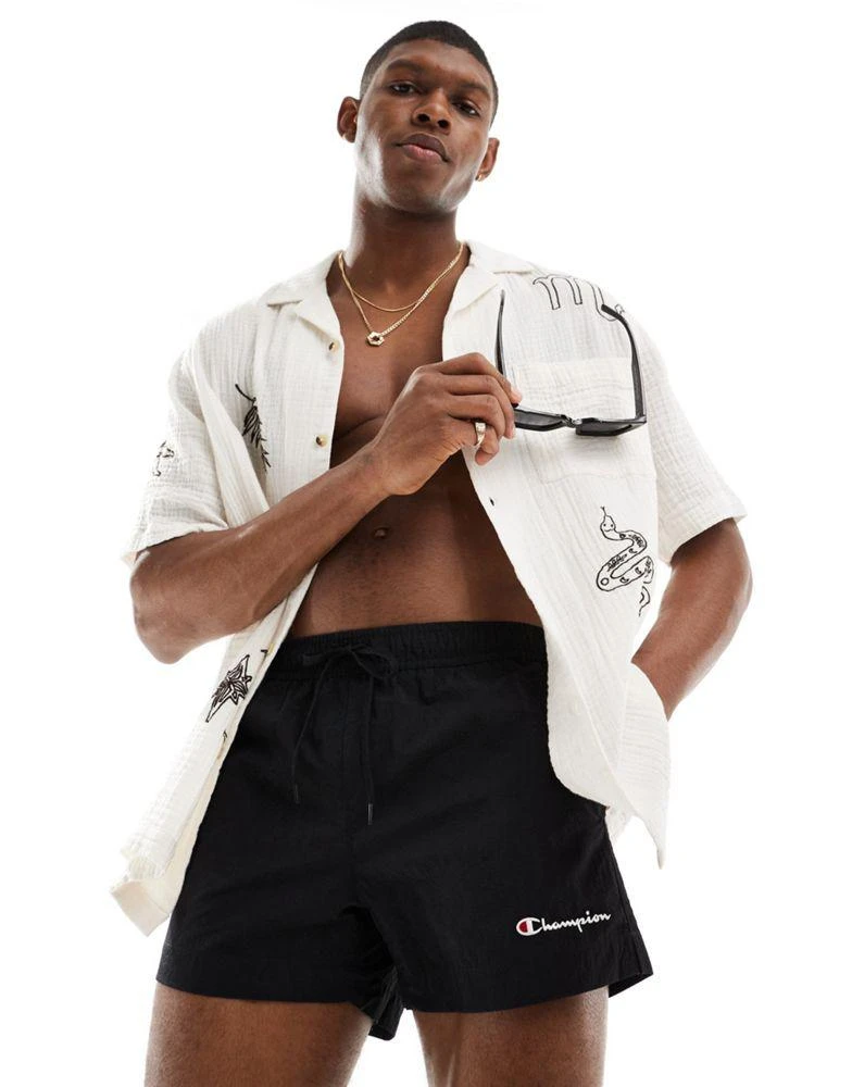 CHAMPION Champion swim shorts in black 1