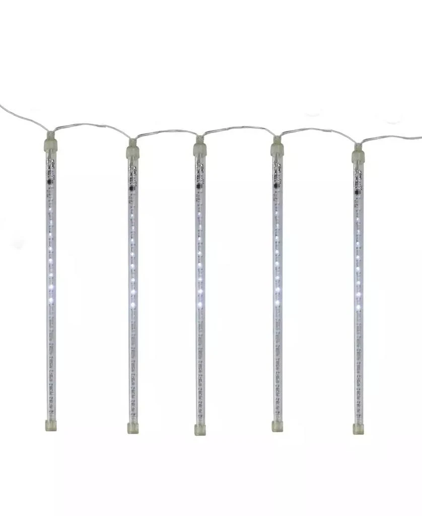 Northlight Transparent Dripping Icicle Snowfall Christmas Light Tubes-Clear Wire, Set of 10 1
