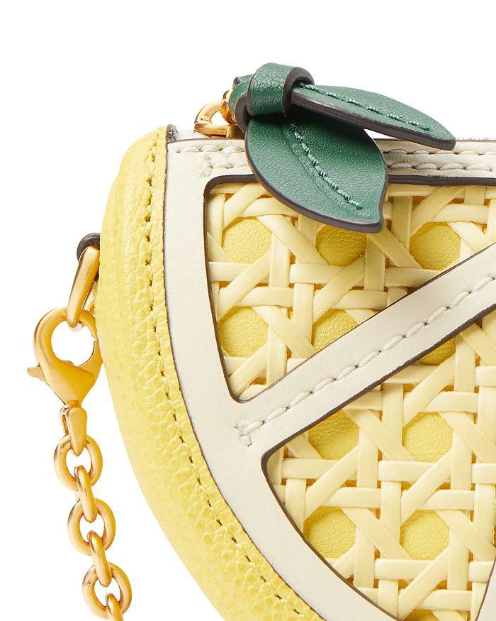 Kate Spade Lemon Drop Embellished Leather Mini Purse with Chain 5