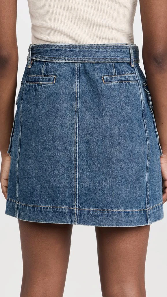 Pixie Market AR Denim Cargo Belted Mini Skirt 2