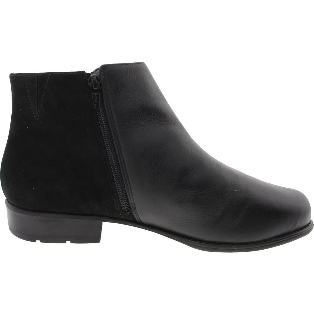 Walking Cradles Womens Zipper Leather Ankle Boots 2