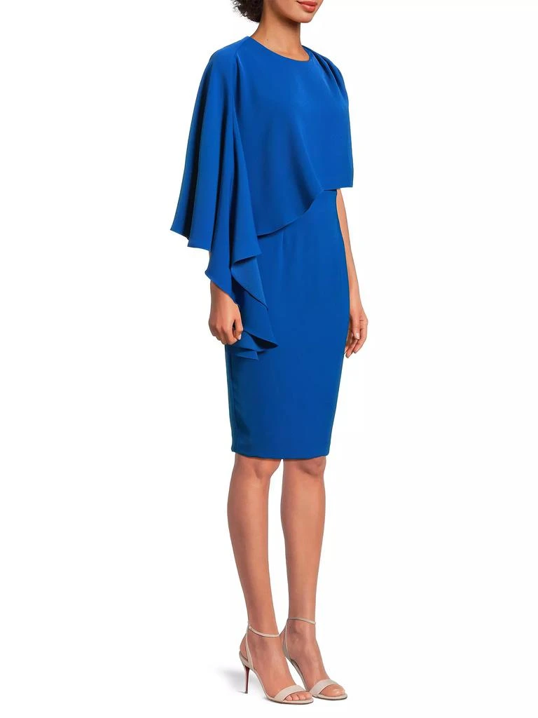 Black Halo Rayna Sheath Capelet Midi-Dress 4