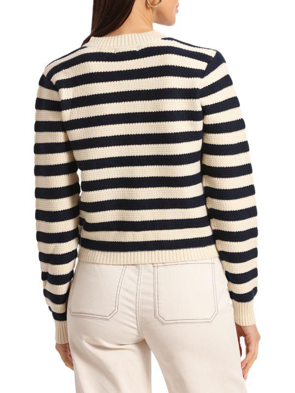 Bagatelle Striped V Neck Cardigan