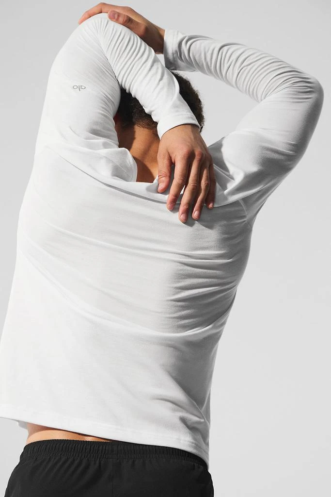 Alo Triumph Long Sleeve Tee - White 3