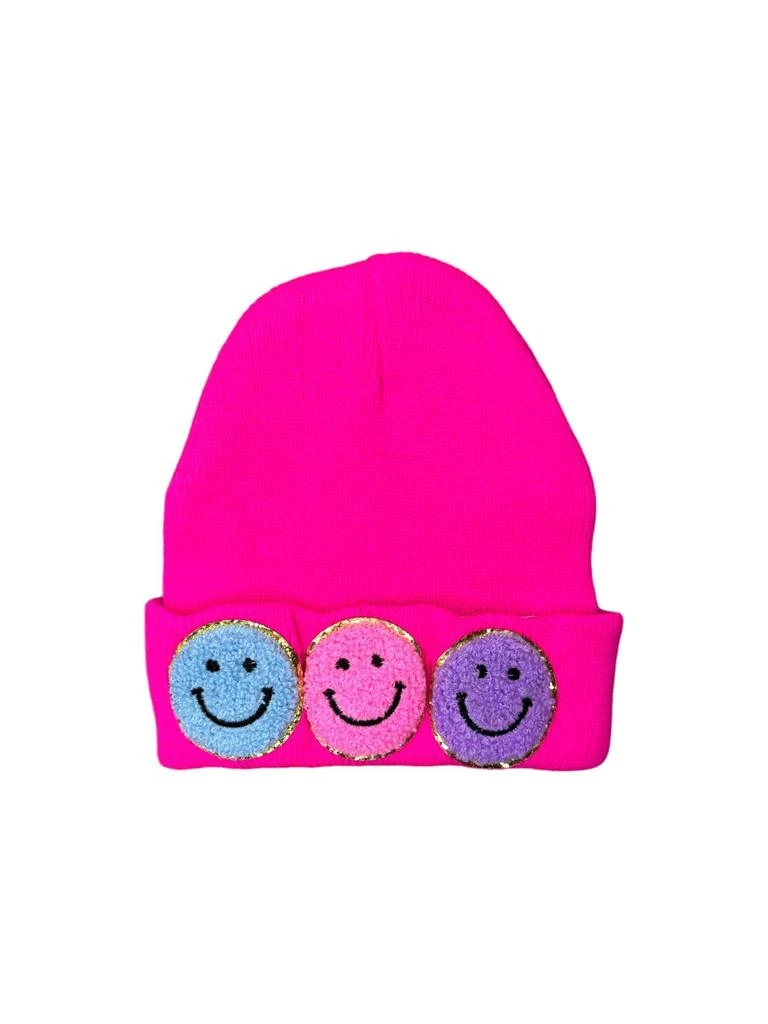 Lola + The Boys Happy  Emoji Beanie 4