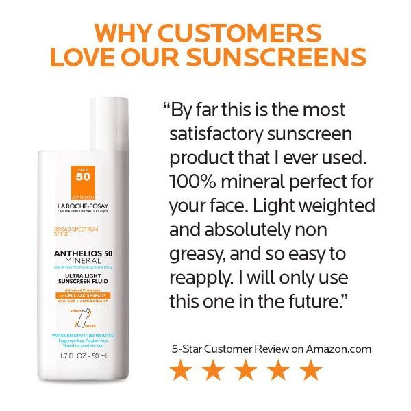 La Roche Posay La Roche-Posay Anthelios Ultra-Light Mineral Sunscreen SPF 50 (1.7 fl. oz.) 5