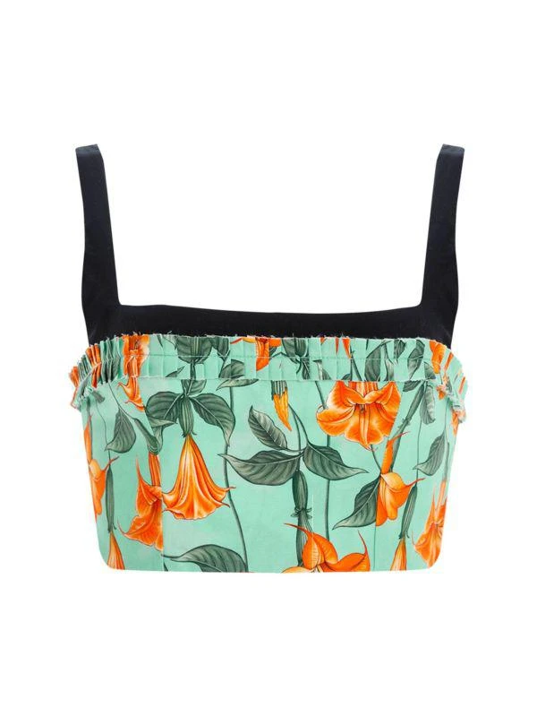 Agua by Agua Bendita Curandera Nectarina Sabanero Dorado Crop Top 4