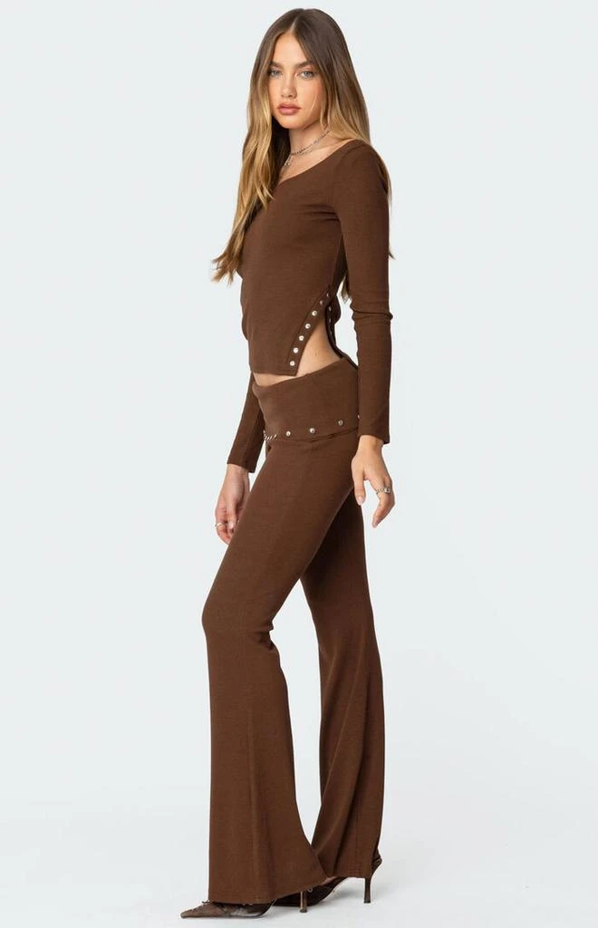 Edikted Aries Studded Fold Over Leggings 5