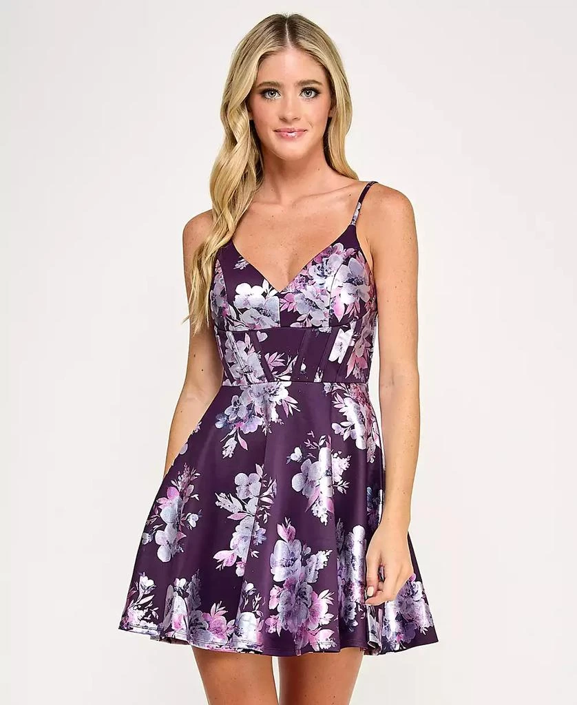 Shop Juniors' Printed Corset Skater Fit & Flare Dress on Sale at  BeyondStyle  Get 61% Off Juniors' Printed Corset Skater Fit & Flare Dress  with Limited-Time Flash Deals, Exclusive Discounts, and