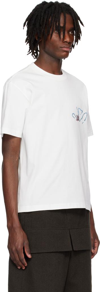 pet-tree-kor White Texting On Pasta T-shirt