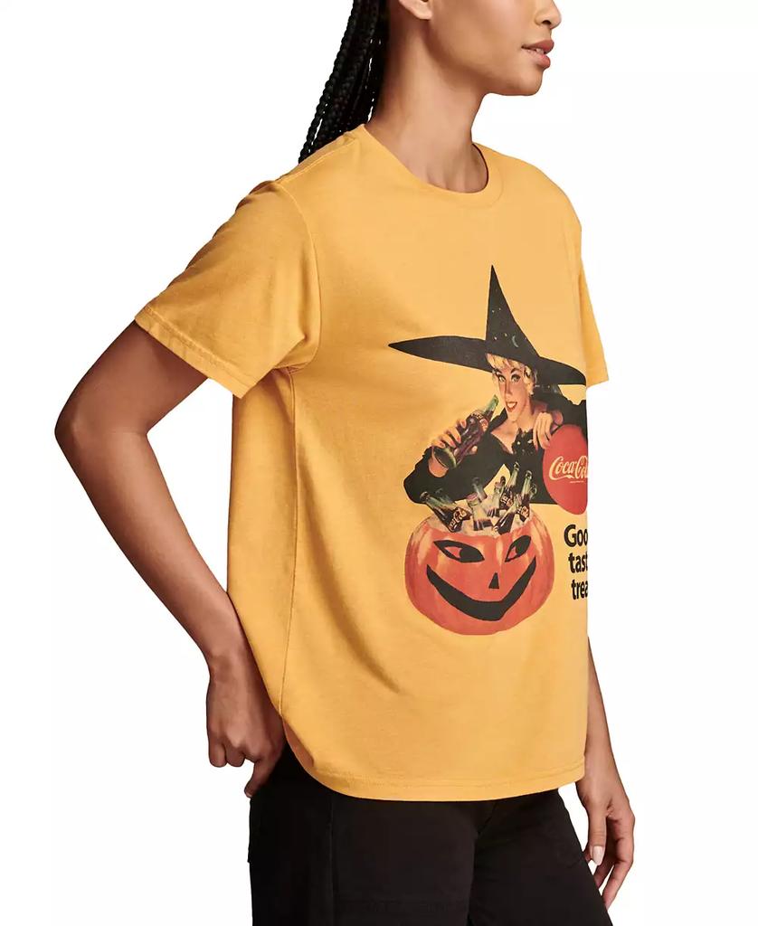 Lucky Brand Women's Coca-Cola Halloween Graphic Boyfriend T