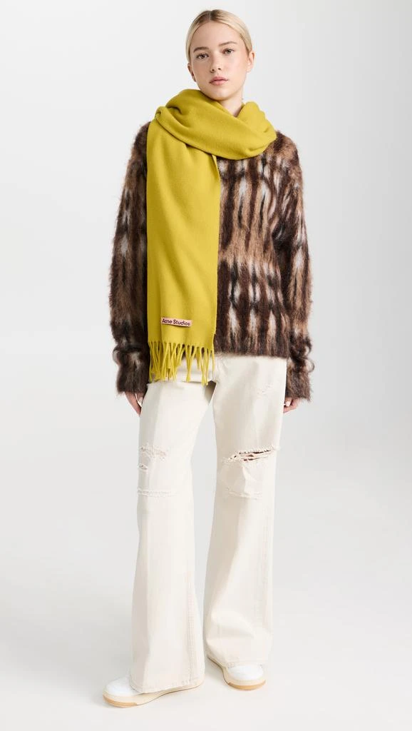 Acne Studios Oversized Fringe Wool Scarf 2