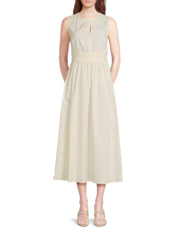 WeWoreWhat ​Keyhole Cotton-Blend Midi-Dress
