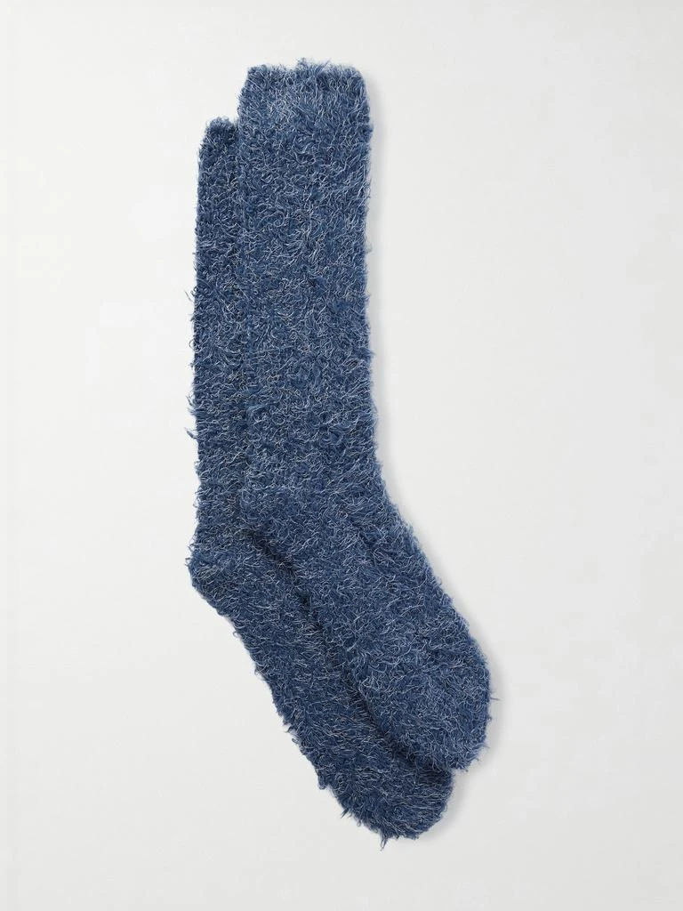The Elder Statesman Wool And Silk-blend Socks
