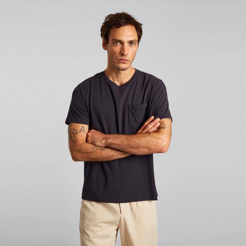 L'Exception Paris Organic cotton pocket t-shirt Marine L'EXCEPTION PARIS