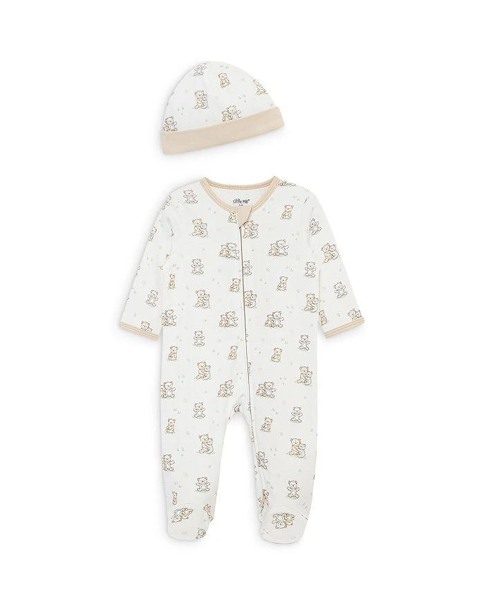 Little Me Boys
 Fuzzy Bears Footie with Hat - Baby