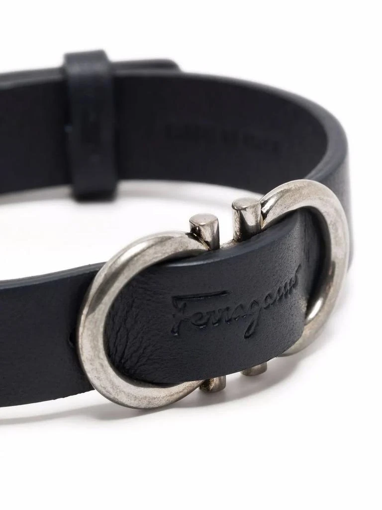 Salvatore Ferragamo Ferragamo Gancini Leather Bracelet 1