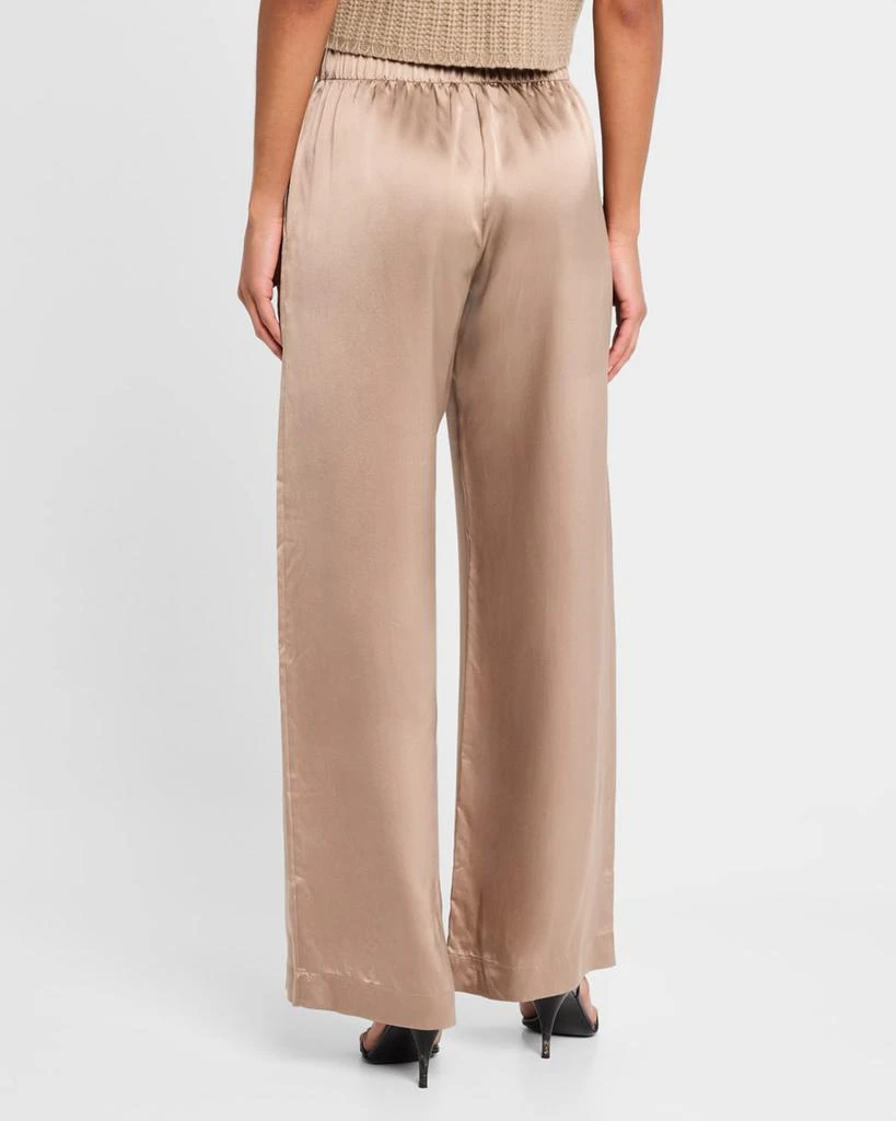 Sablyn Wide-Leg Silk Pants 3