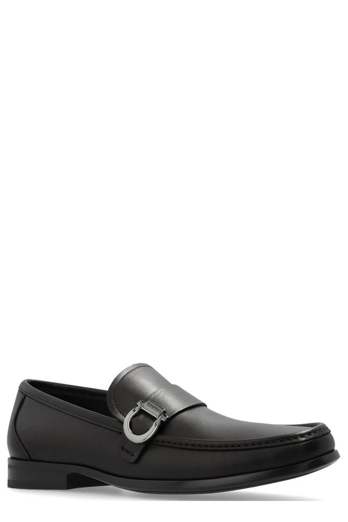 Shop Ferragamo Gancini Plaque Slip-On Loafers on Sale at  display picture 3
