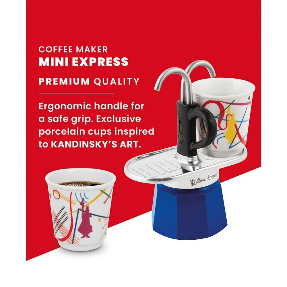 Bialetti Set Mini Express "R" Kandinsky Plus 2 Bicc. 2.8 OZ Coffeemaker 4