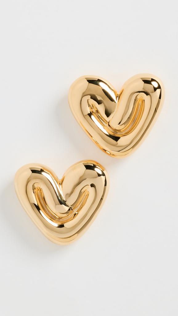 Missoma Puffy Heart Oversized Stud Earrings