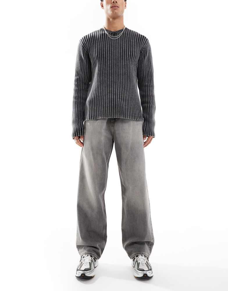 Weekday Weekday Galaxy baggy fit straight leg jeans in