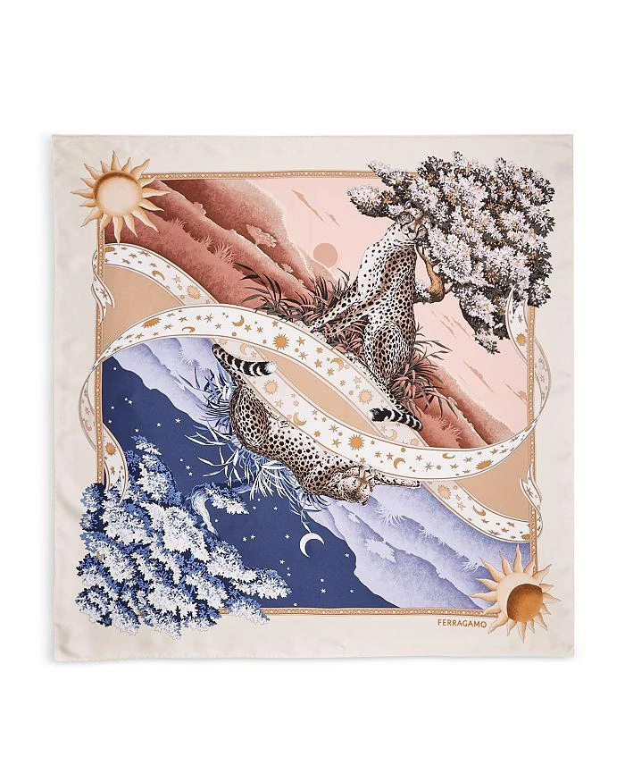 Salvatore Ferragamo Day & Night Silk Scarf 1