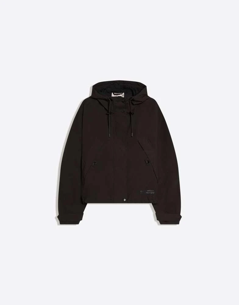 Bershka Bershka Technical jacket with water-resistant 
winter-resistant hood in black 4