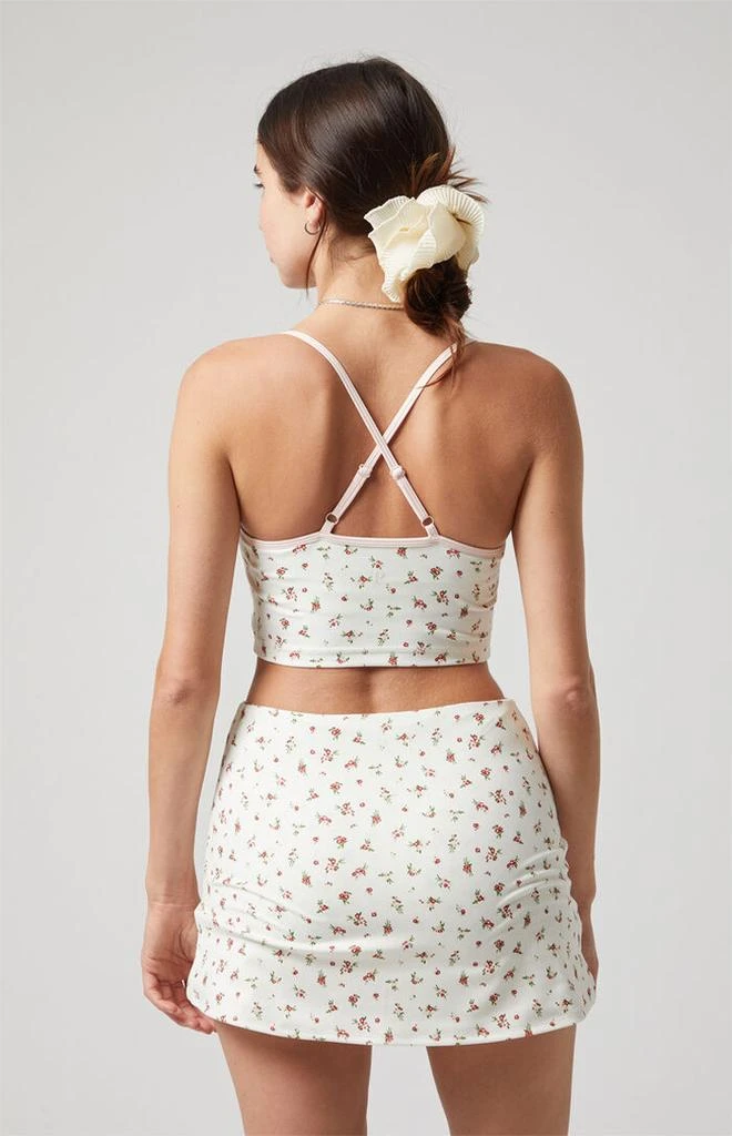 PAC 1980 PAC WHISPER Active Floral Charlie X-Back V-Neck Sports Bra 5