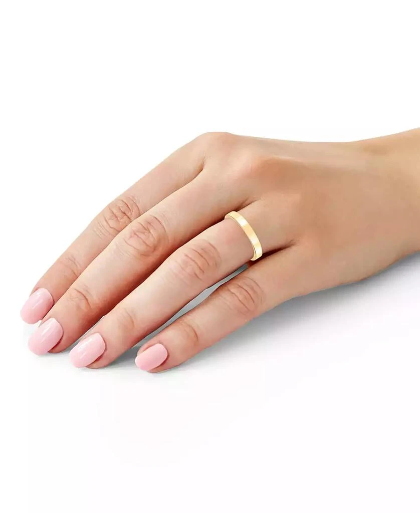 Macy's Flat Profile Comfort Fit Wedding Band in 14k Gold 2