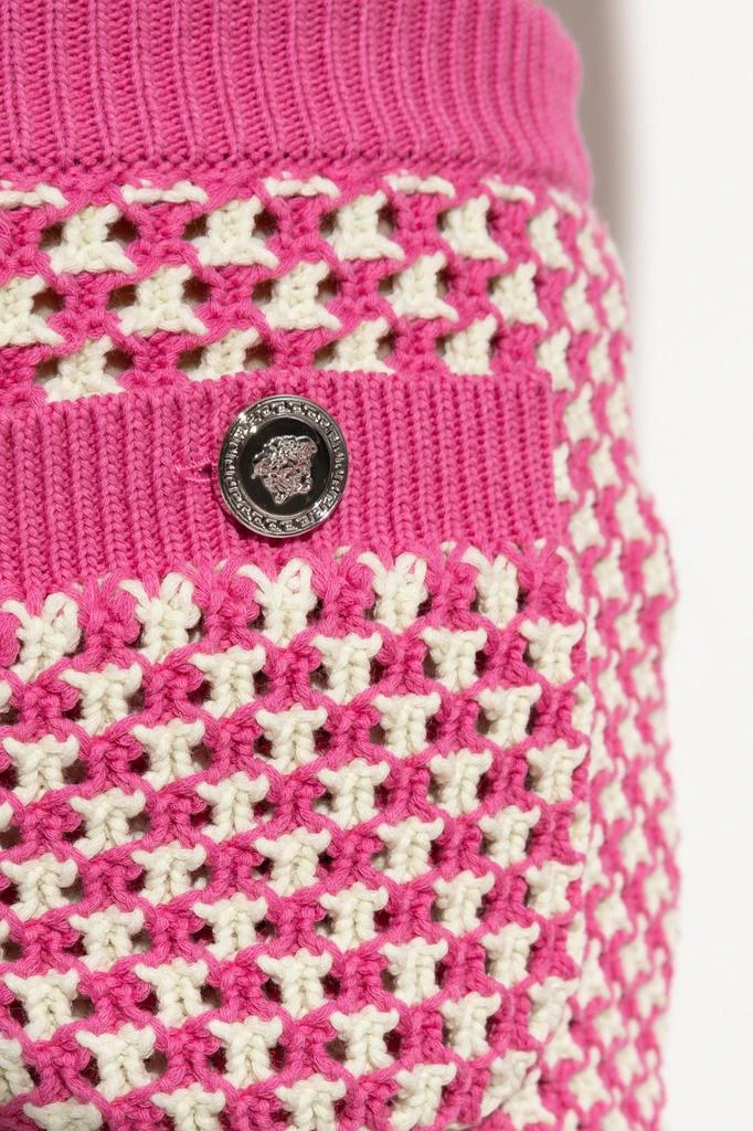 Versace Versace Elasticated Waistband Knitted Shorts 5