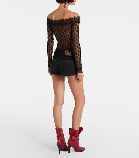 Isabel Marant Marlene off-shoulder lace top 3
