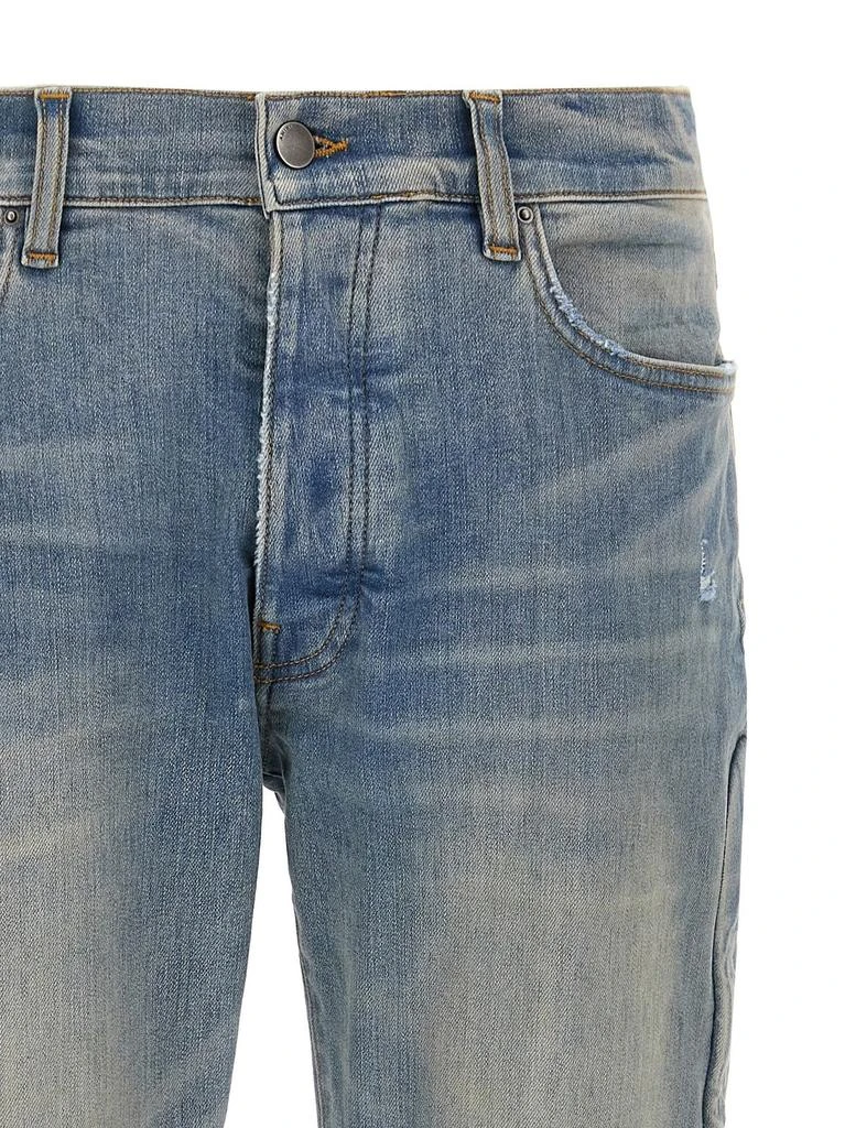 AMIRI Amiri 3D Bone Detailed Distressed Skinny Jeans 4
