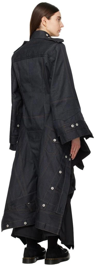 Junya Watanabe Navy Paneled Denim Jacket 3