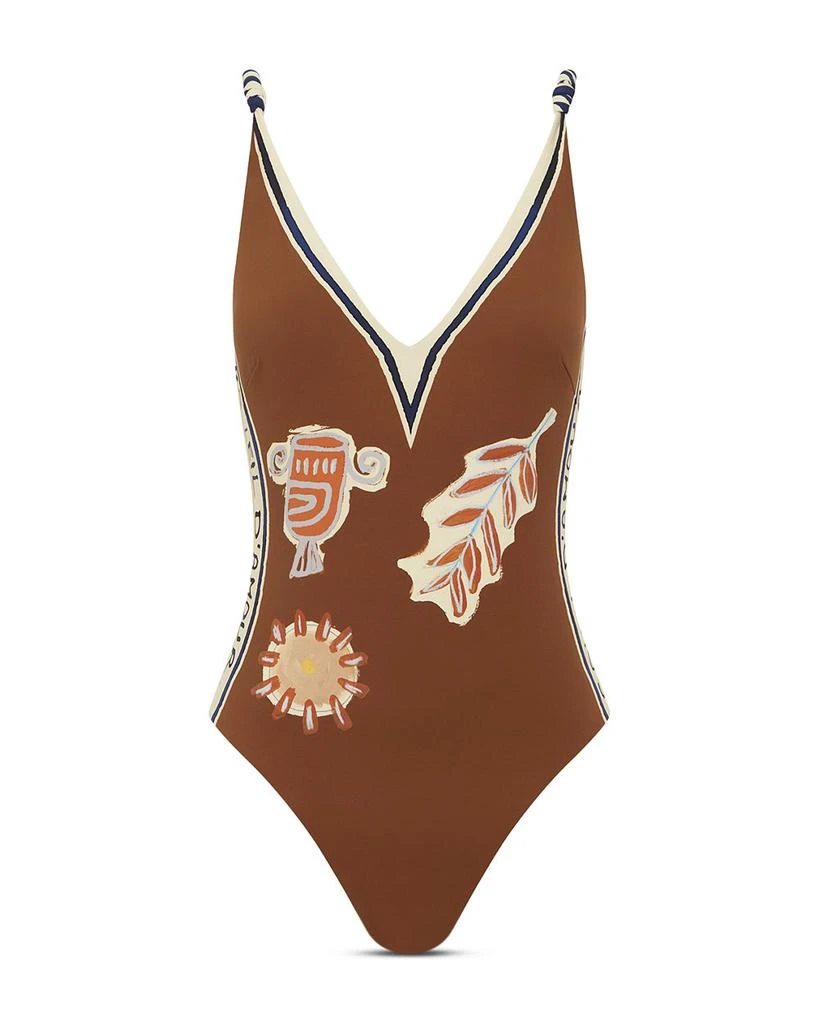 ALÉMAIS Soleil D'amour V Neck Swimsuit 1