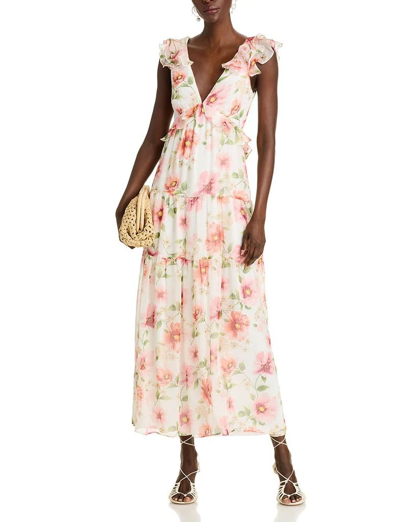 AQUA Ruffle Maxi Dress - Exclusive 1