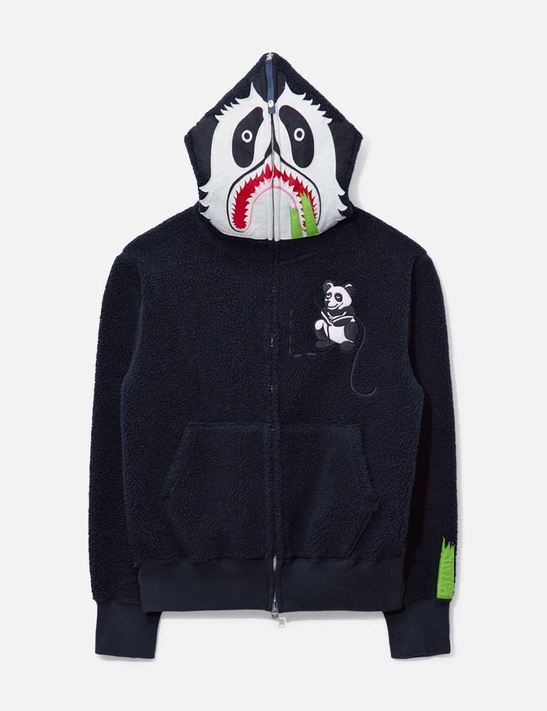 Bape Bape Panda Fleece Zip-up Hoodie 1