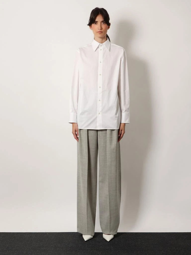 Yves Saint Laurent Certified cotton shirt with Cassandre embroidery 3