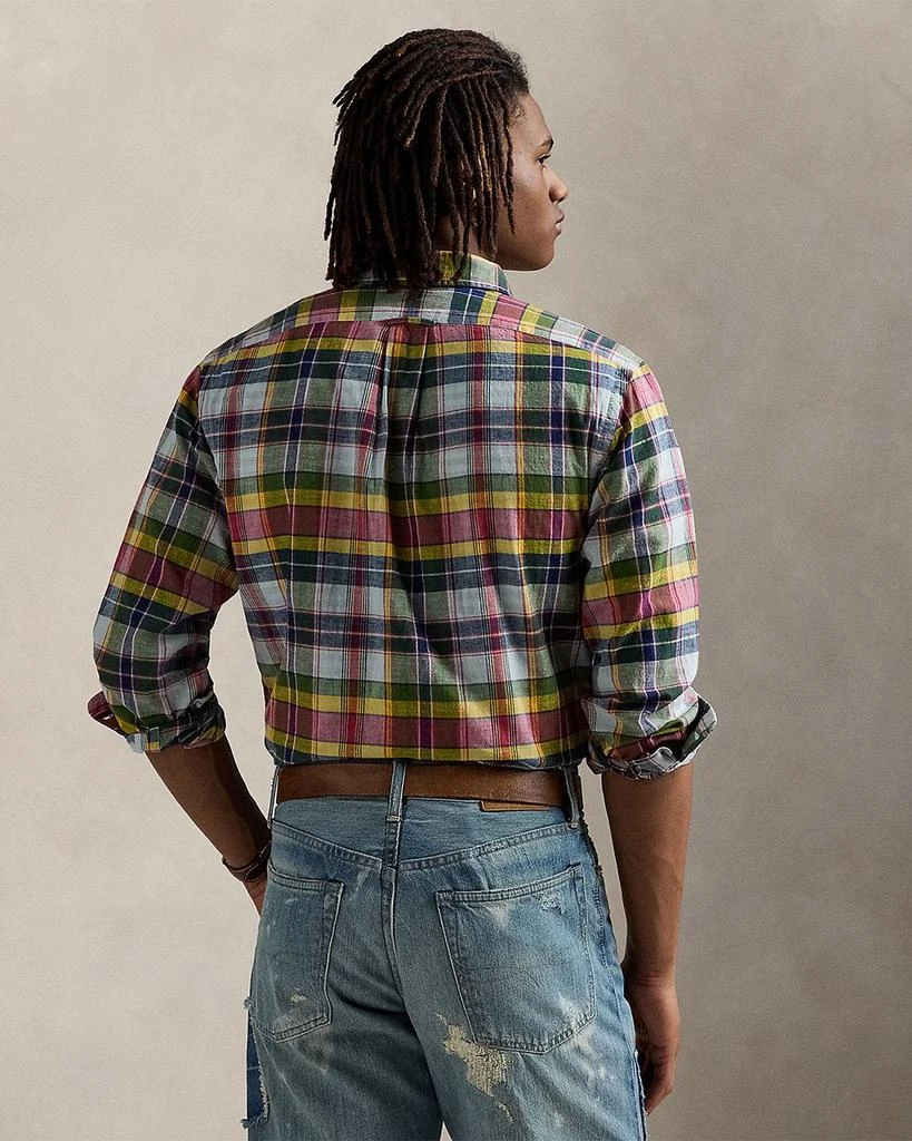 Ralph Lauren Classic Fit Indigo Madras Shirt 3