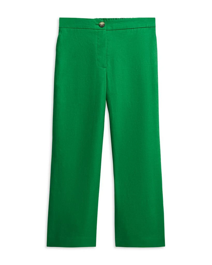 HOBBS LONDON Lillie Linen Cropped Kick Flare Pants 6