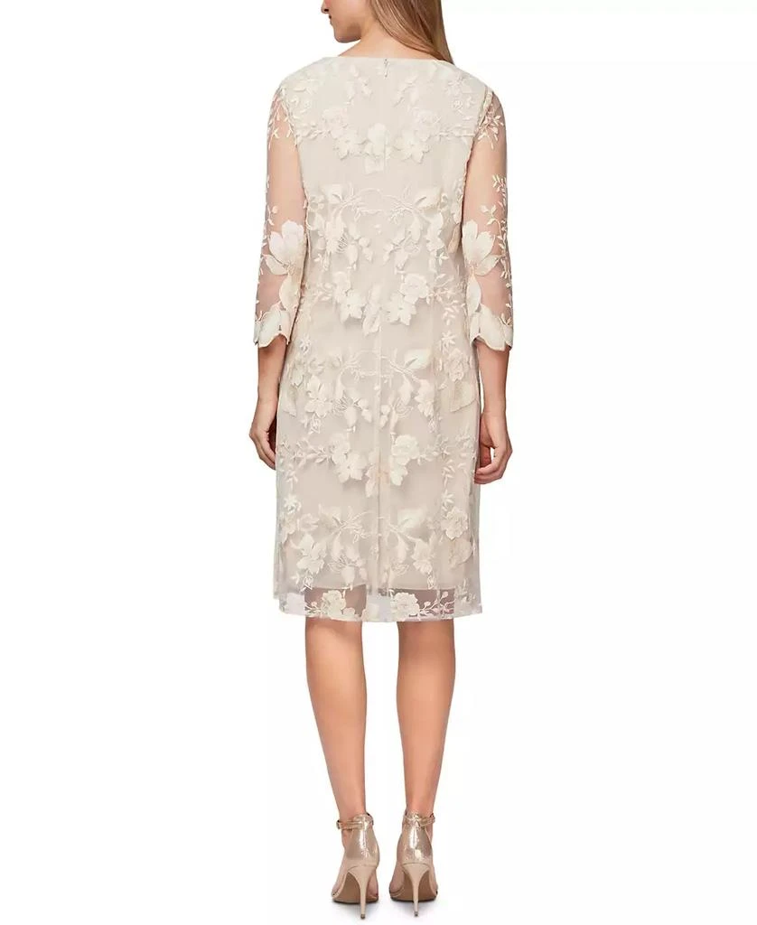 Alex Evenings Embroidered Jacket Dress 3