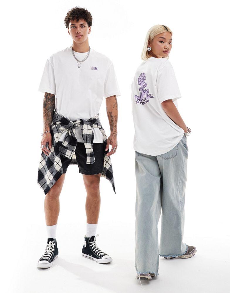 即発★THE NORTH FACE★M FLOWER SS TEE OVERSIZED★NF0A8EAYAEJ The North Face The North Face Flower backprint oversized t