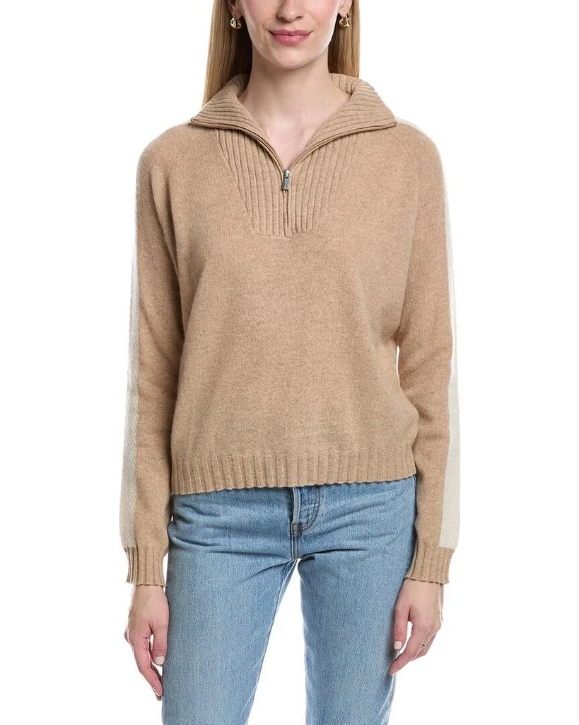 Maison Heritage Caroline Cashmere 1/4-Zip Sweater