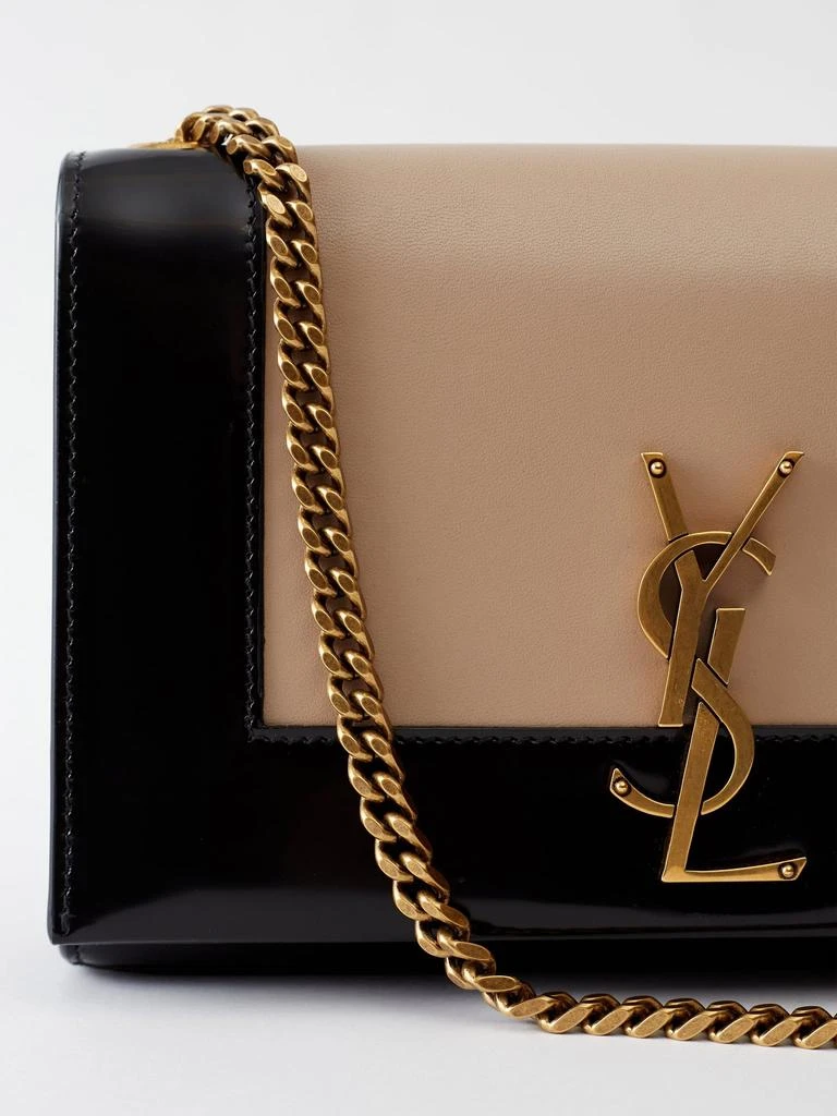 Saint Laurent Kate small two-tone leather cross-body bag 4