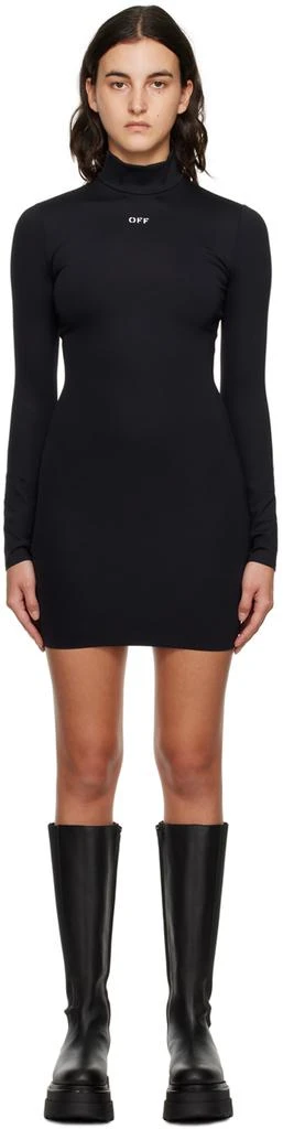 Off-White Black Off Stamp Sleek Minidress 1