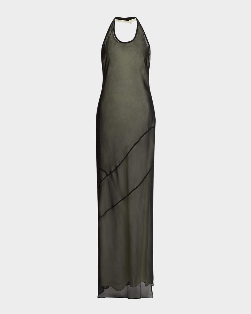 SIR. Strobe Halter Maxi Dress